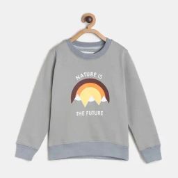 Tales & Stories Kids Grey & Yellow Printed Full Sleeves Sweatshirt-picture-21