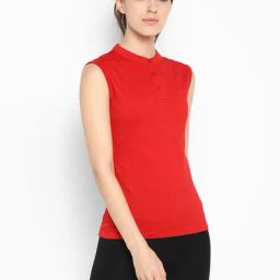 Appulse Red Cotton Slim Fit T-Shirt-image-103
