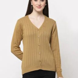 Club York Beige Striped Cardigan-image-97