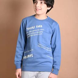 LilPicks Kids Blue & White Printed Full Sleeves Sweatshirt-picture-37