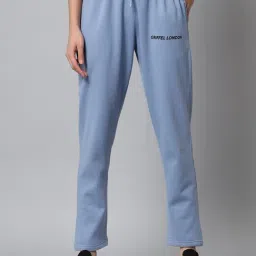 GRIFFEL Blue Printed Track Pants-image-40