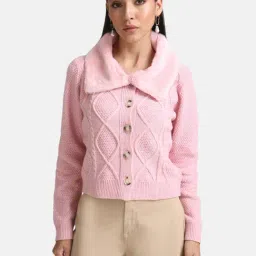 Kazo Cardian With Fur Collar-image-5