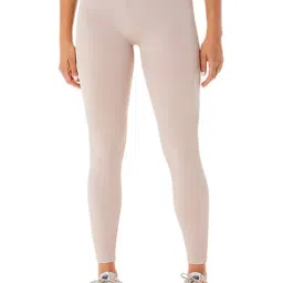 Asics Beige Self Pattern Sports Tights-7