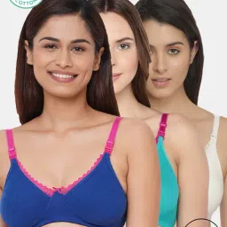 Inner Sense Multicolor Full Coverage Maternity Bra - Pack of 3-picture-22