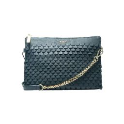 RI2K London Blue Leather Medium Textured Cross Body Bag-image-19