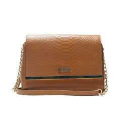 RI2K London Tan Leather Medium Animal Effect Cross Body Bag-image-34