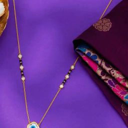 P.N.Gadgil Jewellers 18KT Yellow Gold & Diamond Modern Mangalsutra for Women-image-61
