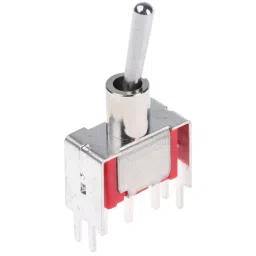 RS PRO Toggle Switch PCB Mount On-(On) SPDT Through Hole Terminal, 7347084P-49