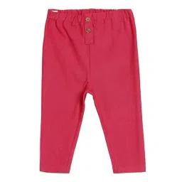 MINIKLUB Girls Pink Solid Leggings-image-79