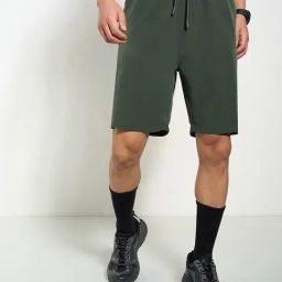 Ajile By Pantaloons Olive Regular Fit Sports Shorts-image-45