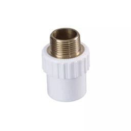 APL Apollo 1-1/2 x 38.1mm(1-1/2 Inch) uPVC Brass Threaded Fitting Male Adaptor, UMN01131V-47