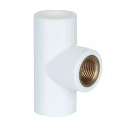 APL Apollo 3/4 x1/2 inch uPVC Brass Threaded Fitting Female Tee, UMN01150W0V-31