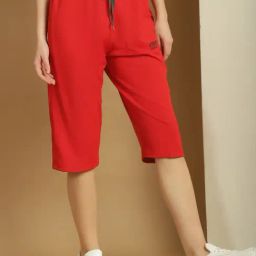 Vimal Jonney Red Regular Fit Mid Rise Capris-image-88