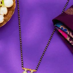 P.N.Gadgil Jewellers 18KT Yellow Gold & Diamond Modern Mangalsutra for Women-18