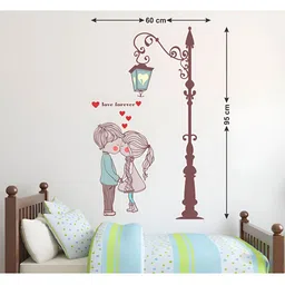 LANSTICK Little Couple With Street Lamp Wall Sticker-picture-27