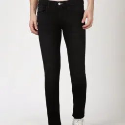 Peter England Black Cotton Skinny Fit Jeans-picture-8