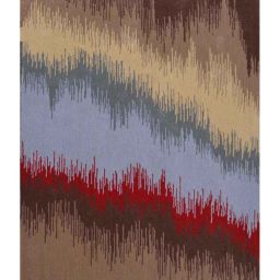 Presto Red & Brown Wool Hand Tufted Carpet image 2