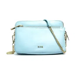 RI2K London Light Blue Leather Small Cross Body Bag-picture-39