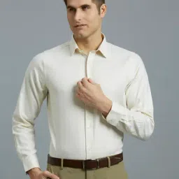 Reid & Taylor White Cotton Slim fit Solid Shirt-picture-28