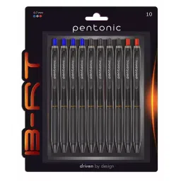 Pentonic B RT 0.7 mm Blue, Black, Red Ink Ball Pen (Pack of 10 Pcs)-picture-12