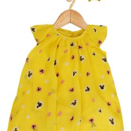 Creative Kid's Girls Yellow Printed Dress-image-44