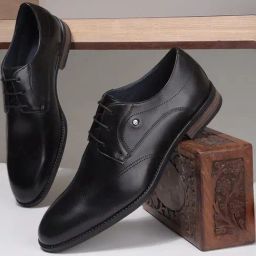 Hush Puppies by Bata Men's BRYSON Black Derby Shoes-image-30