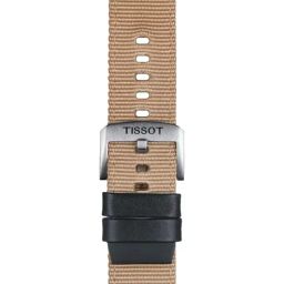 TISSOT Official T852046752 Beige Textile Watch Strap Lugs 22 mm-image-23