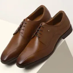 Louis Philippe Men's Brown Derby Shoes-image-25