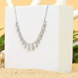 Touch925 Pure Silver Multi Charm Necklace-image-18
