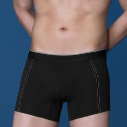 XYXX Pitch Black Cotton Regular Fit Trunks-picture-47