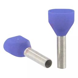 ALTECH Insulated Crimp Bootlace Ferrule 12 mm Pin Length 3.3 mm Pin Diameter 2x2.5 mm² Wire Size Blue, 2798 (Pack of 100)-image-46