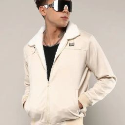 Campus Sutra White Regular Fit Jacket-image-80