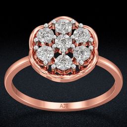 Joyalukkas Women 18KT Stone Studded Finger Ring Diamond-image-6