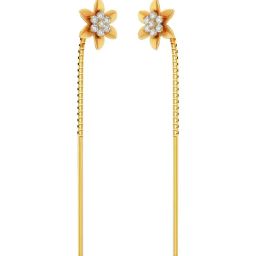 Joyalukkas 22k Yellow Gold Starry Bloom Earrings for Women-image-51