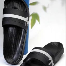 Asian Men's Black Slides-picture-12