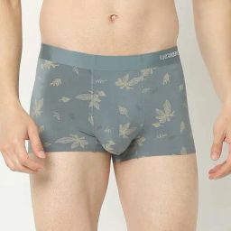 UnderJeans by Spykar Medium Grey Regular Fit Printed Trunks-picture-8