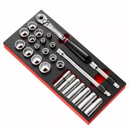 FACOM 12.7 mm (1/2 Inch) Deep Standard Socket Set 12 Point, MODM.SL2U (Set of 26 Pcs)-28