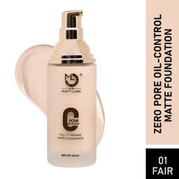 Matt Look Zero Pore Oil-Control Full Coverage Matte Foundation 01 Fair - 45 ml-33
