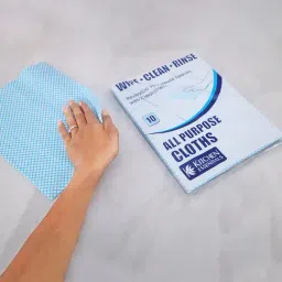NATURALLY YOURS White Viscose Cleaning Cloth Pack of 10-image-38