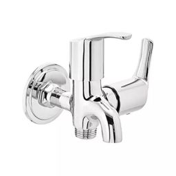 CERA Vivana Quarter Turn Wall Mount Bib Cock with Side Handle, Wall Flange and Aerator, F2014161-15
