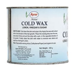 AYUR HERBALS Set Of 2 Cold Wax With Lemon & Glycerin - 600 g Each image 3