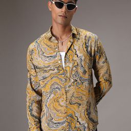 Banana Club Men Classic Floral Opaque Printed Casual Shirt-image-80