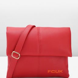 French Connection Solid Structured Sling Bag-58