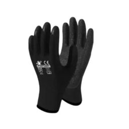 FORTUNER Crinkle Latex Coated Safety Hand Gloves Black on Black Polyester Size L, BB-NLTX (Pack of 12 Pair)-image-82