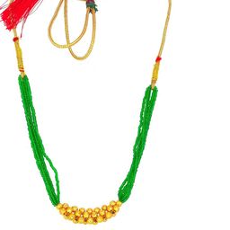 COLOUR OUR DREAMS Gold-Plated Brass Mangalsutra-26