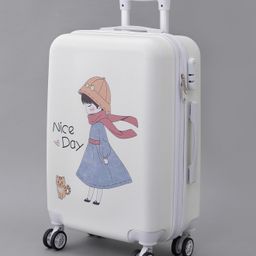 Pine Kids Trolley Luggage Bags White - 22 inch-image-25