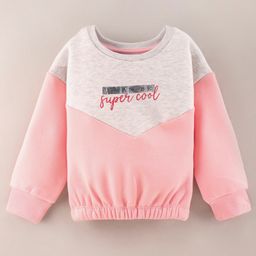Vitamins Full Sleeves Text Printed Sweatshirt - Peach-picture-3