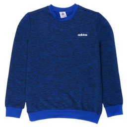 Adidas Kids Cotton Full Sleeves Sports Sweatshirt Logo Print- Blue-image-56