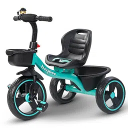 Baybee TRIXG Baby Tricycle for Kids, Smart Plug & Play Kids Cycle with Eva Wheels, Bell, Storage Baskets & High Backrest Baby Cycle for Kids (Green)-picture-28