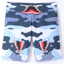 Bosky Swimwear Shark Print Swimming Trunk - Multicolor-image-22
